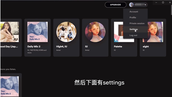 spotify电脑版设置中文教程